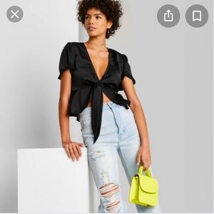 Target 🎯 WILD FAVLE FLUTTER CROP TOP